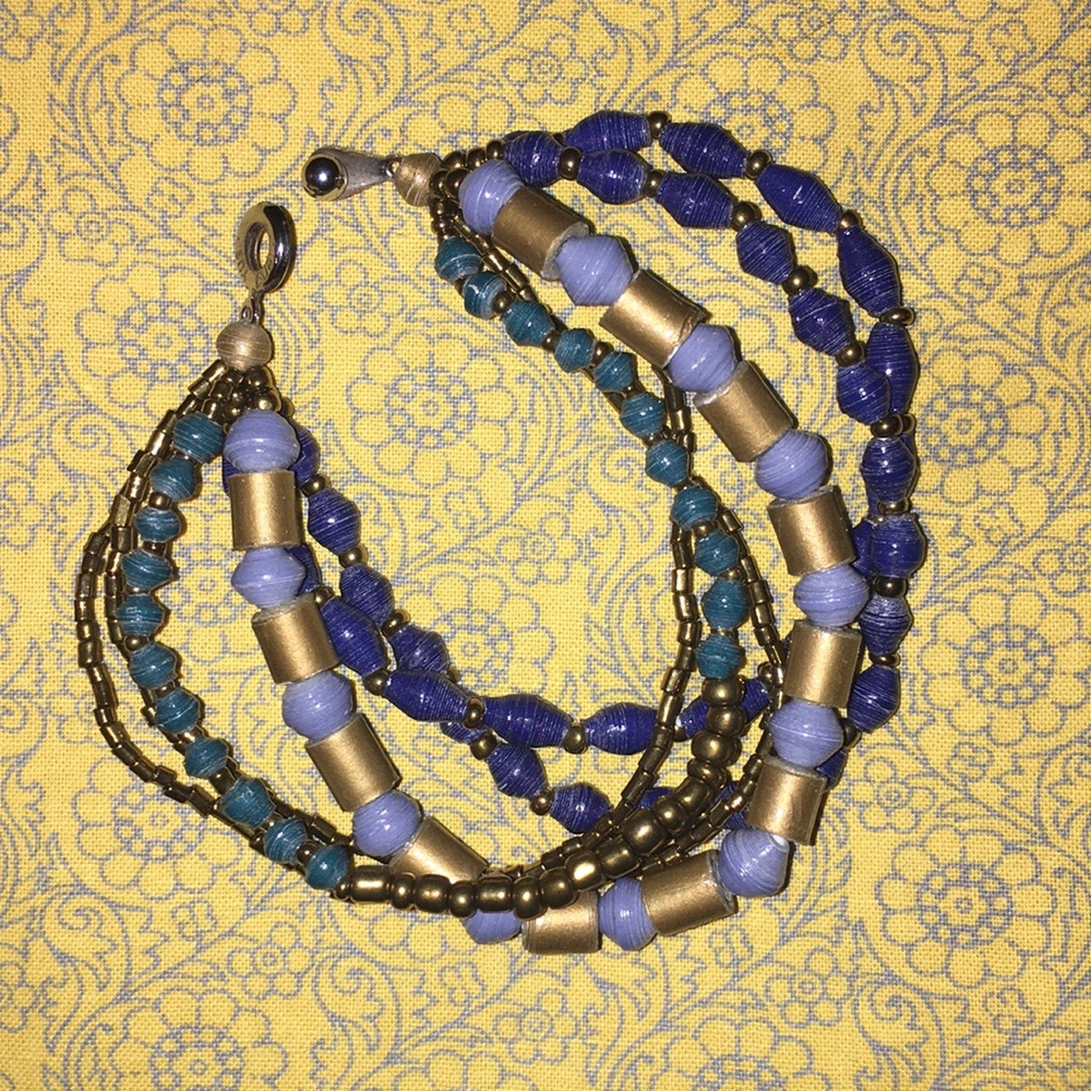 Hand beaded bracelet
